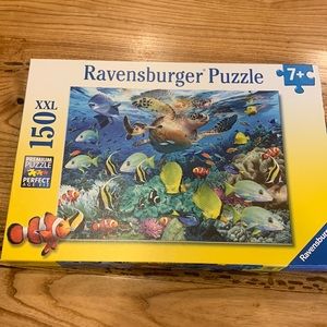 Ocean Ravensburger Puzzle Ages 7+ 150 Piece XXL Marine Reef Sea Turtle